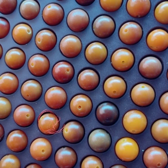 吊坠白玉菩提瑕疵12焦糖圆珠104颗