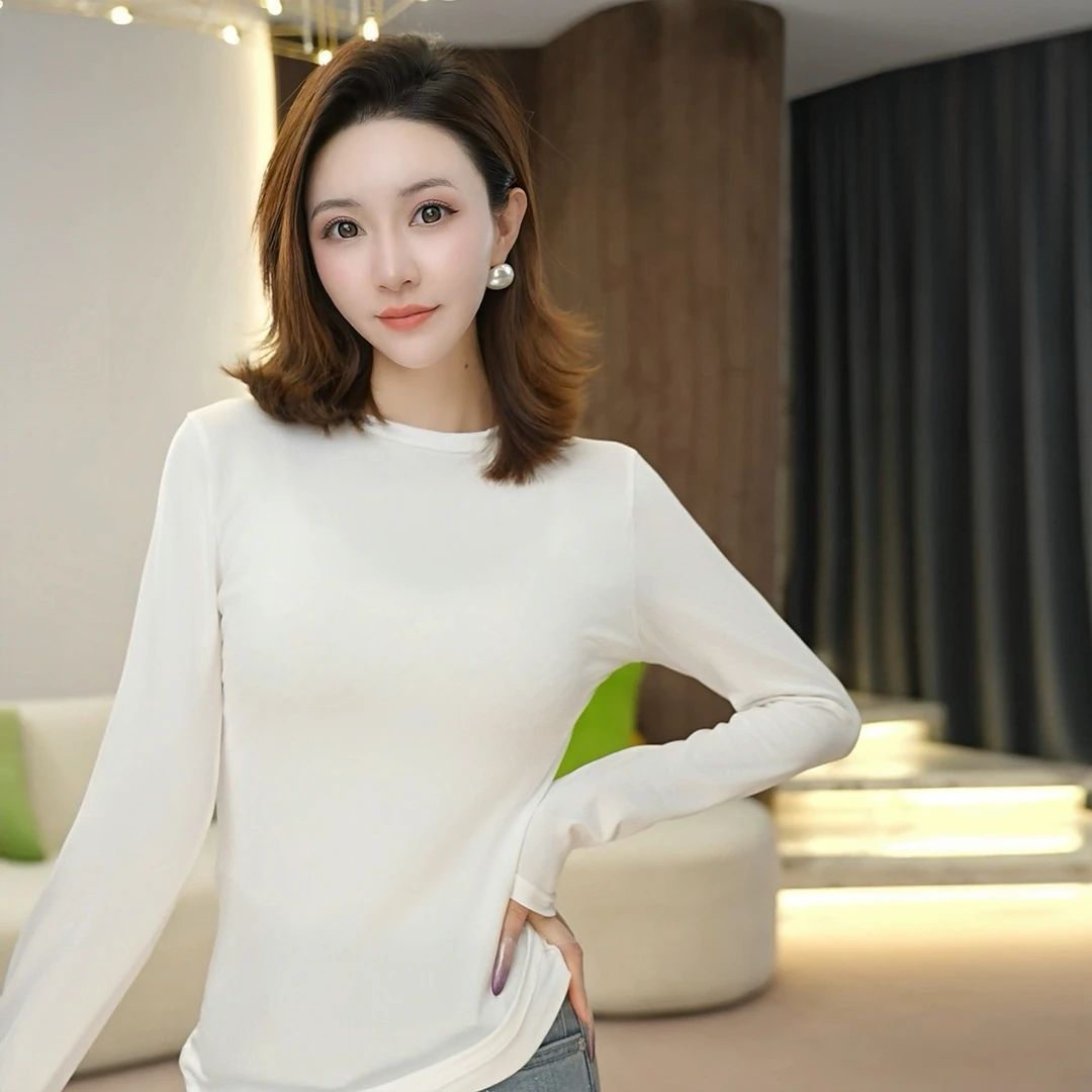 【MIA.G】百搭修身弹力内搭上衣       QQ694