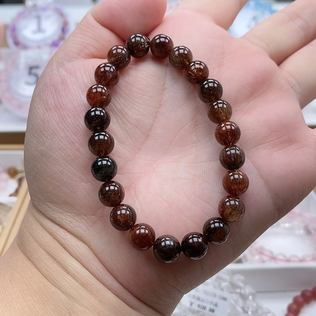 水晶手链未镶嵌黑金超七