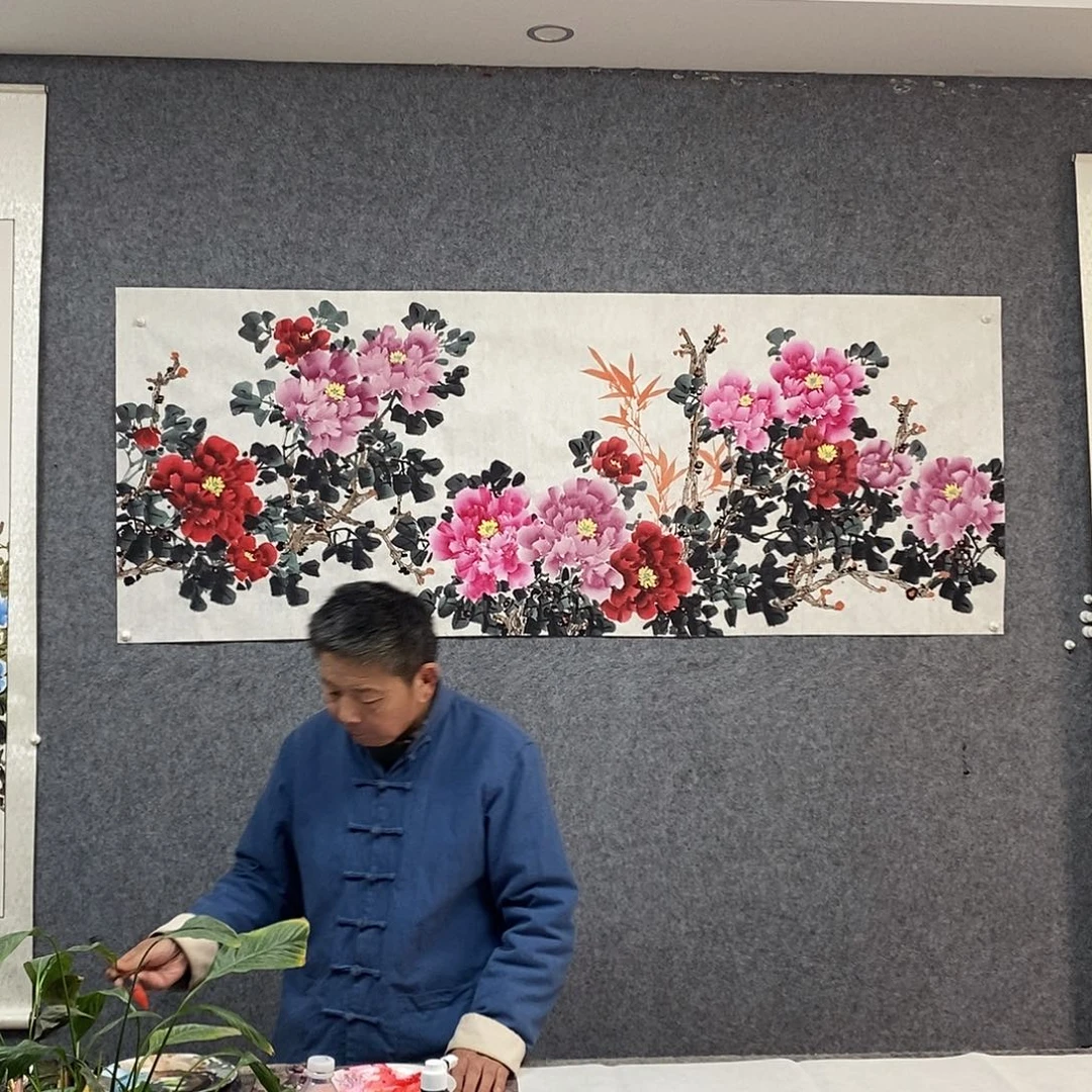 国画花开富贵牡丹图