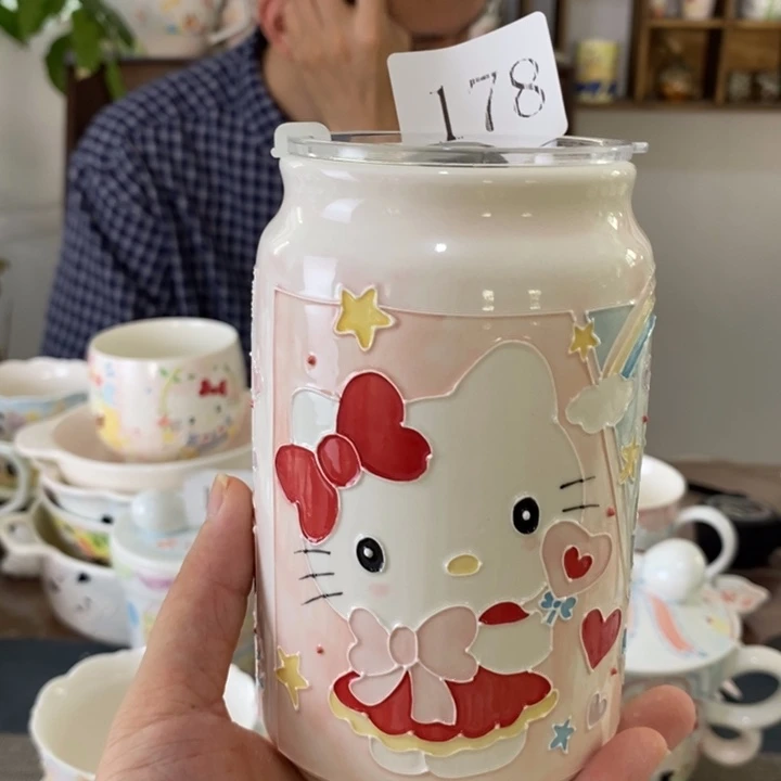 瓷片景德镇釉下彩手绘