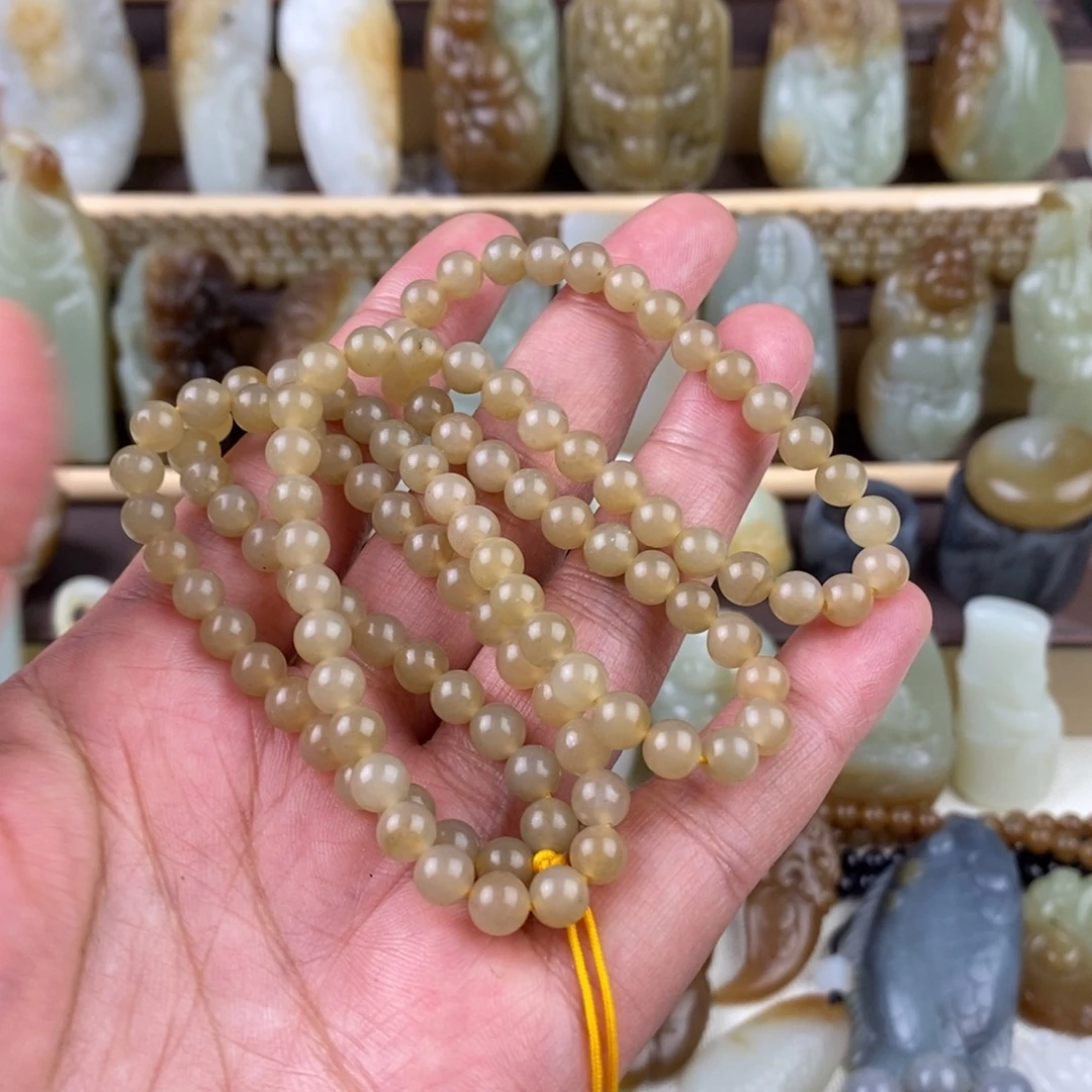 @***嶽和田玉未镶嵌颈饰