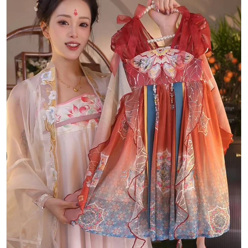 W【惊鸿】2025新款女童国风仙气中国风夏季汉服HFQ2529