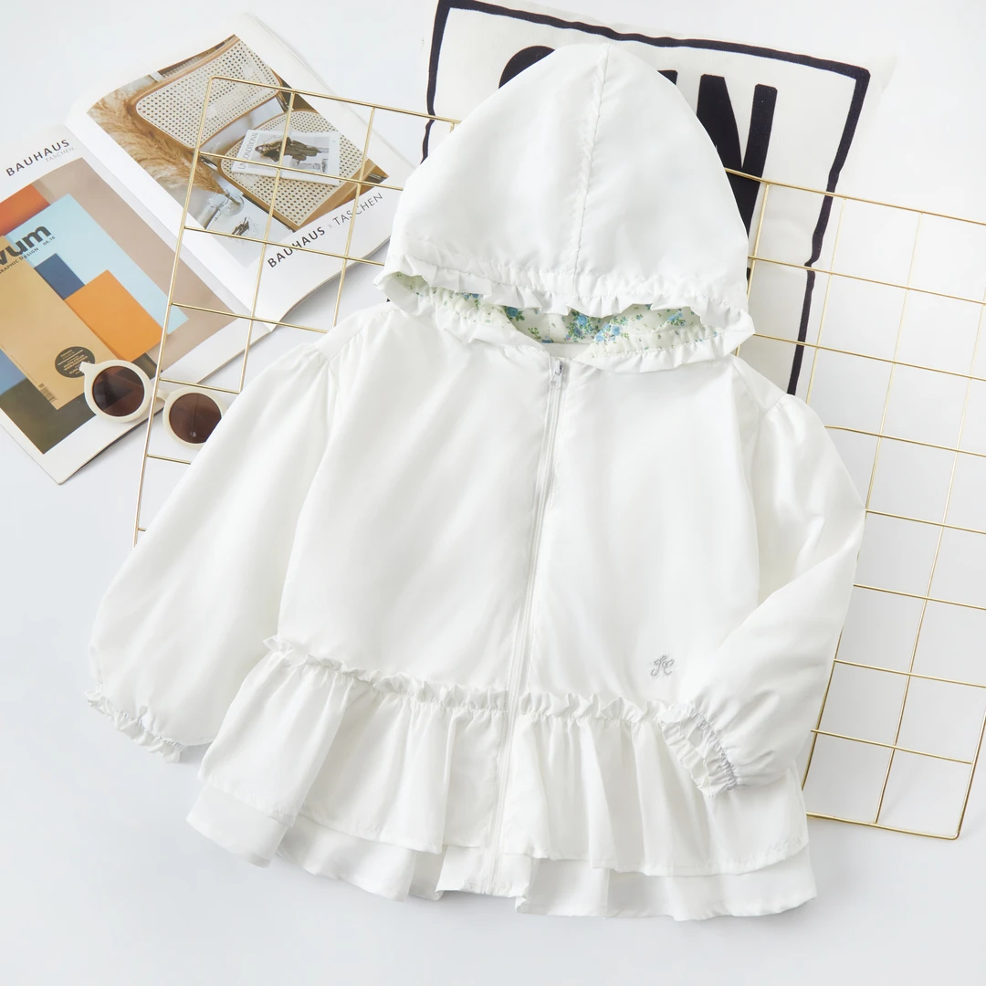 3【月下白茶】B079女宝外套春款长袖洋气韩版时尚