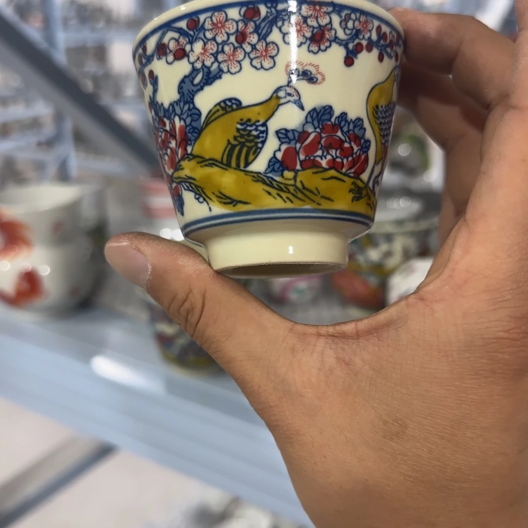 瓷片摆件手绘瓷器全部处理了