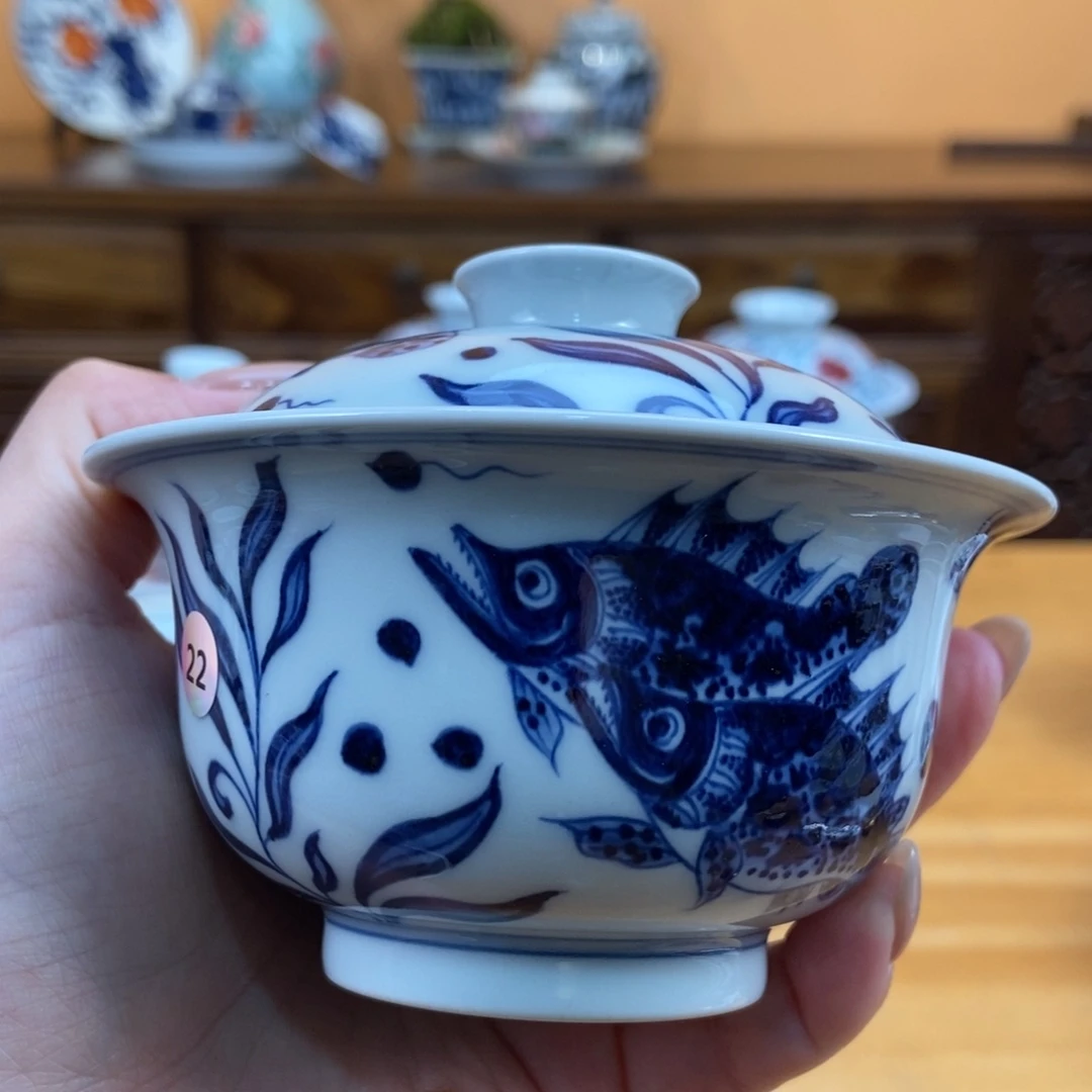 手绘现代茶具非古董