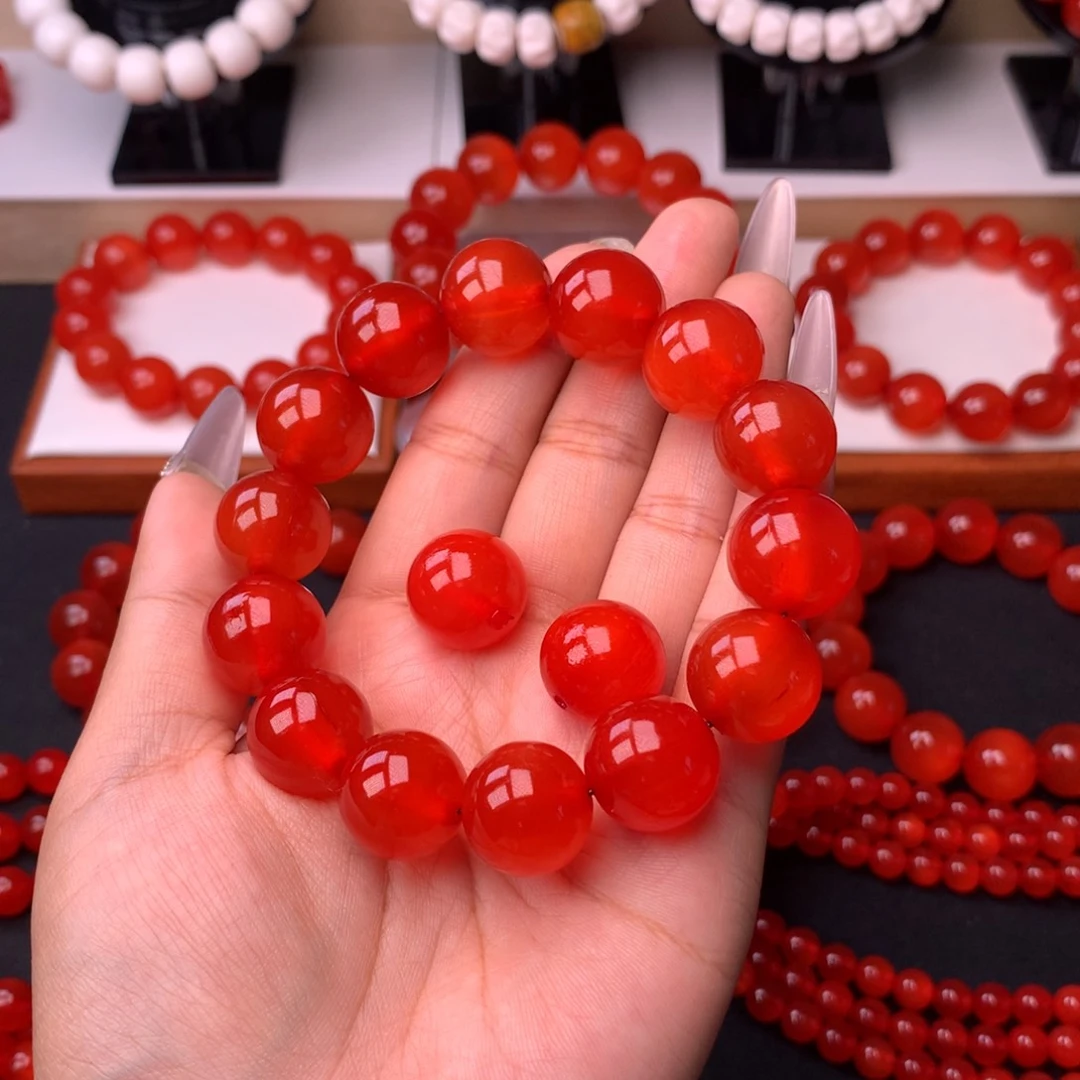 鹿骨其他来****诺青鱼石手串1.6加两个单珠