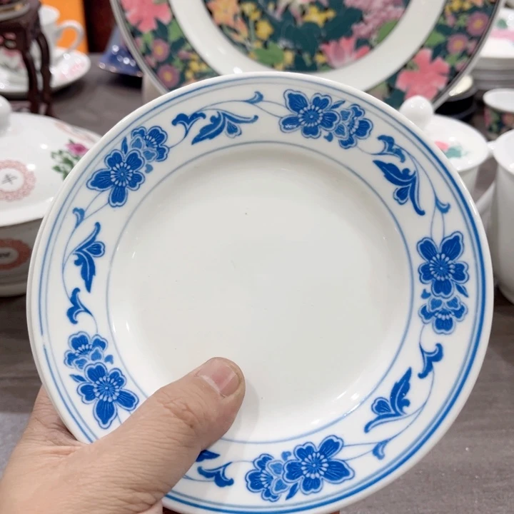 壶釉下五彩的瓷器和瓷器
