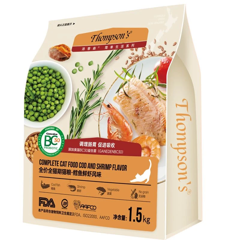 汤普森简单系列全价全期猫粮海洋鱼鳕鱼鲜虾口味霸弗狗粮营养