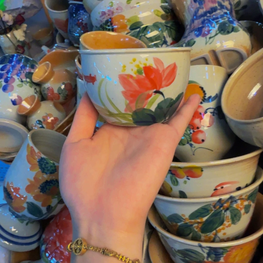 瓷片景德镇陶瓷手工手绘