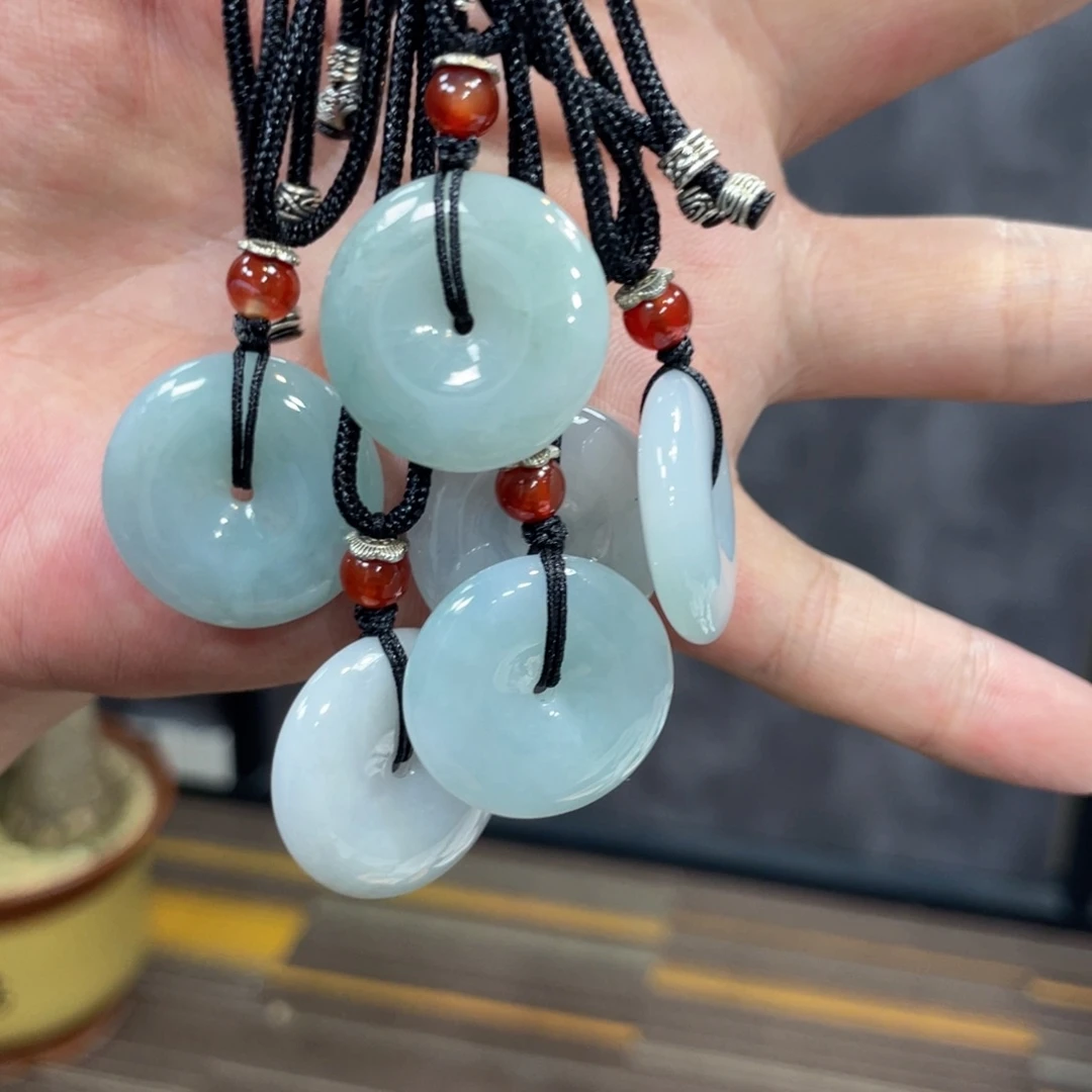 翡翠未镶嵌颈饰纯天然缅甸a货翡翠挂件