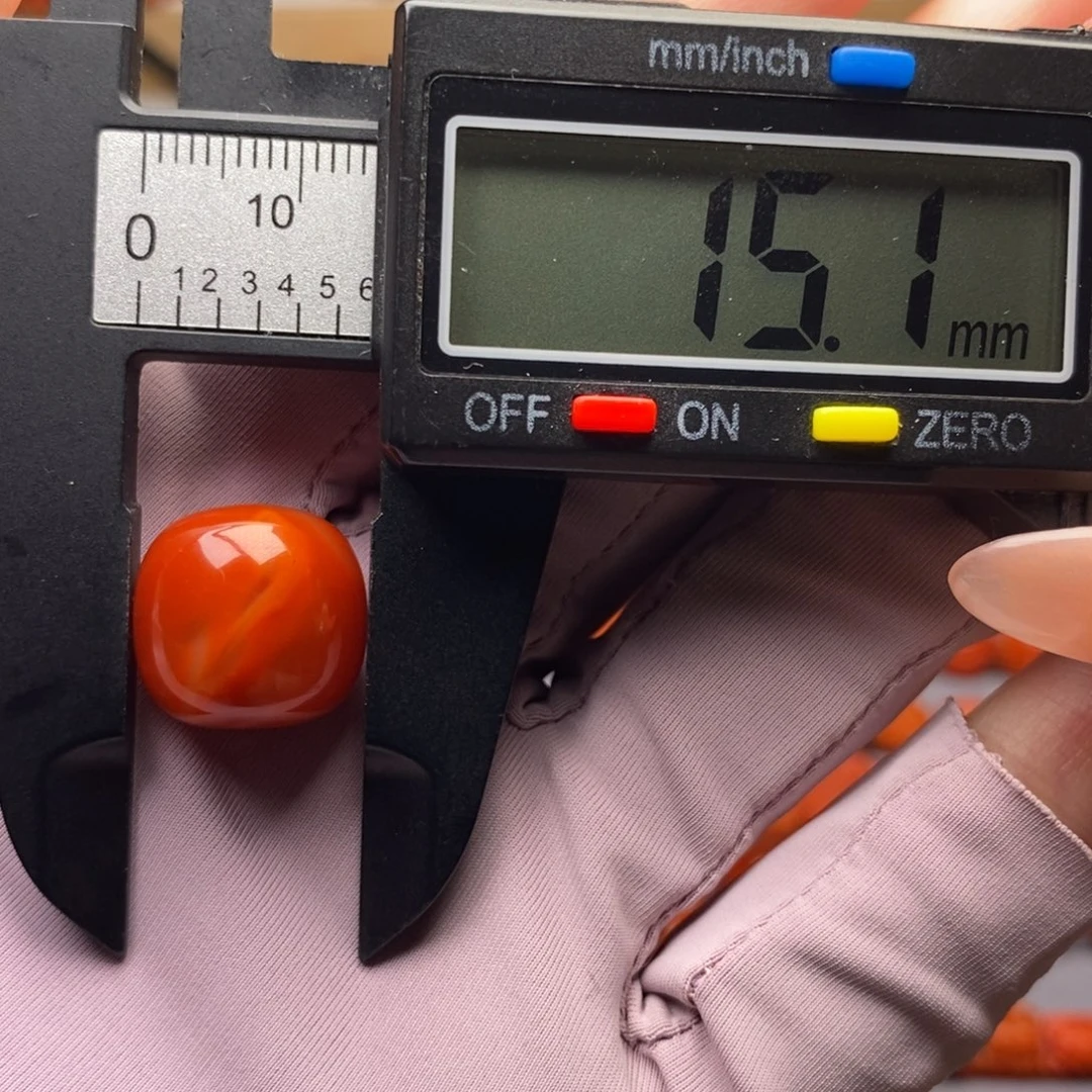南红玛瑙未镶嵌配饰15✖️14.7微瑕微裂