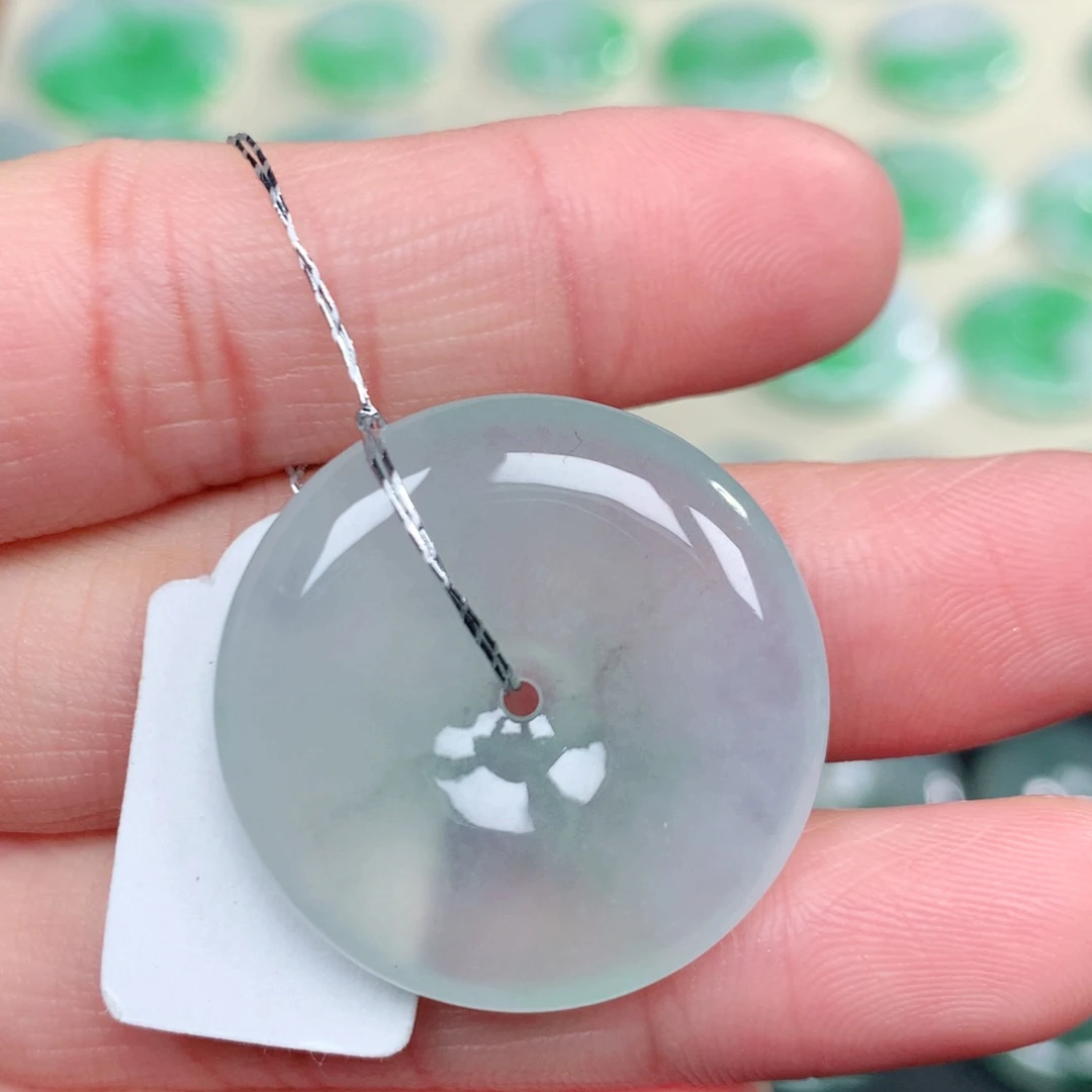 翡翠未镶嵌颈饰28-5.5