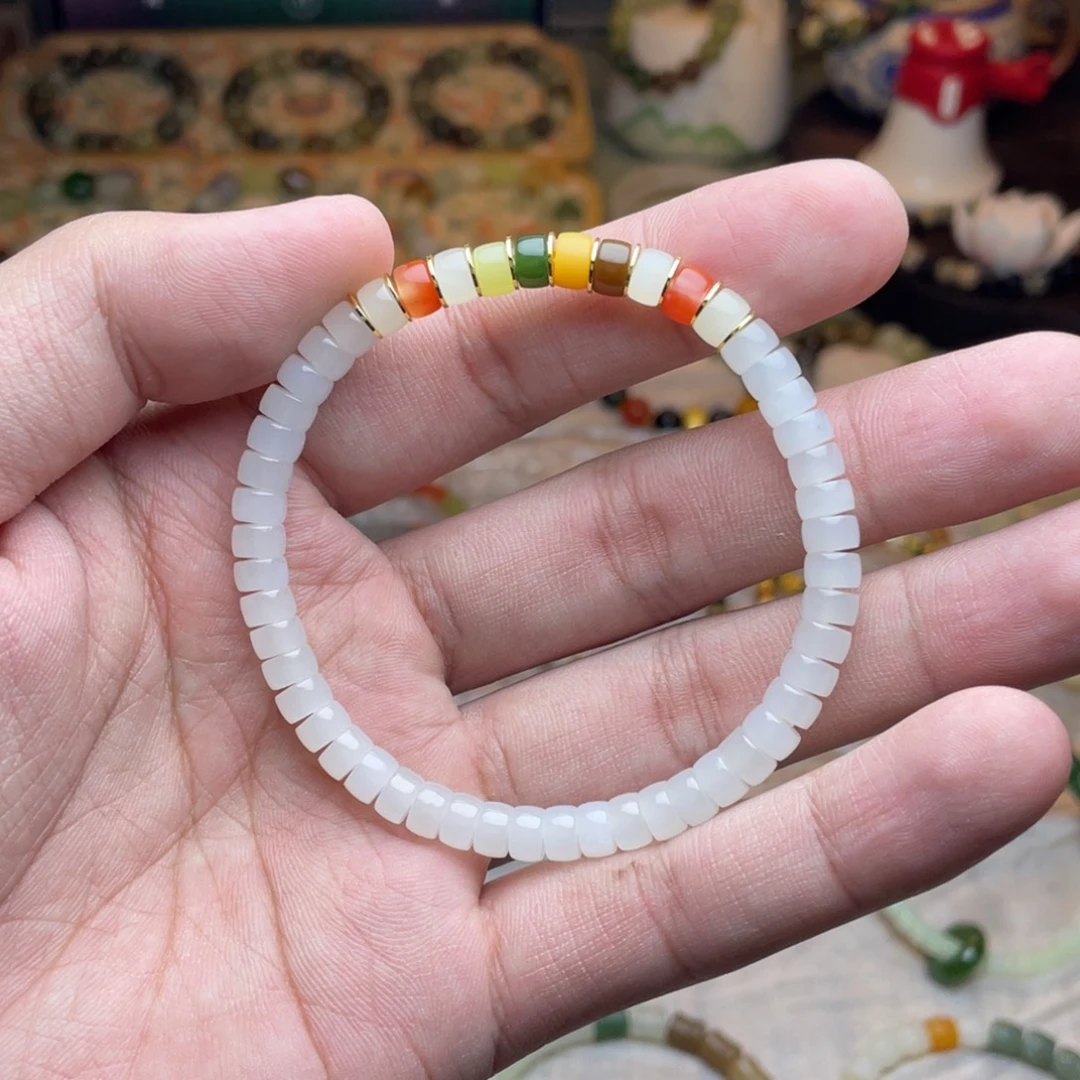 和田玉未镶嵌手链