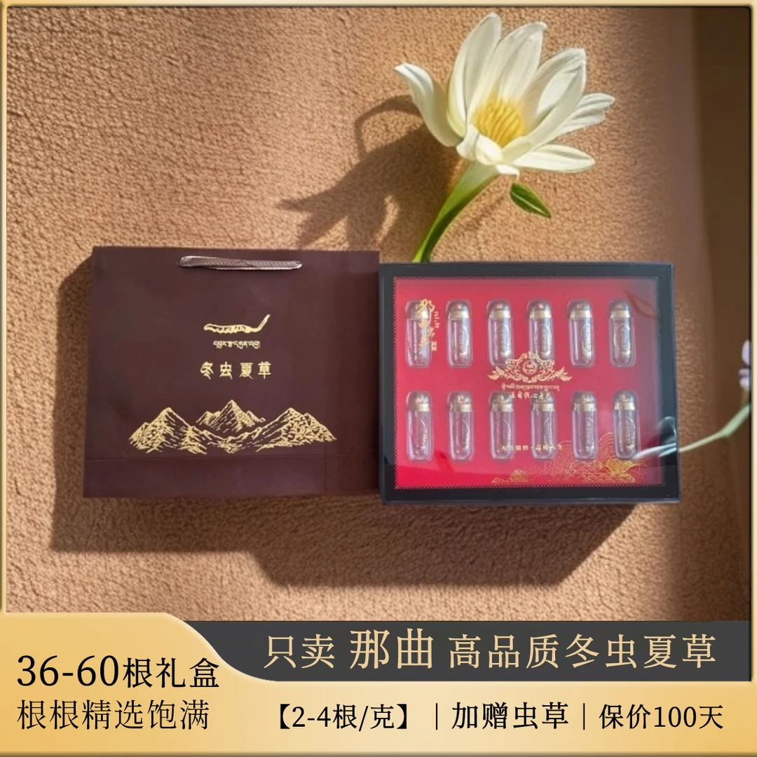冬虫夏草中秋礼盒24-60根 精选那曲虫草产地发货高端滋补礼盒