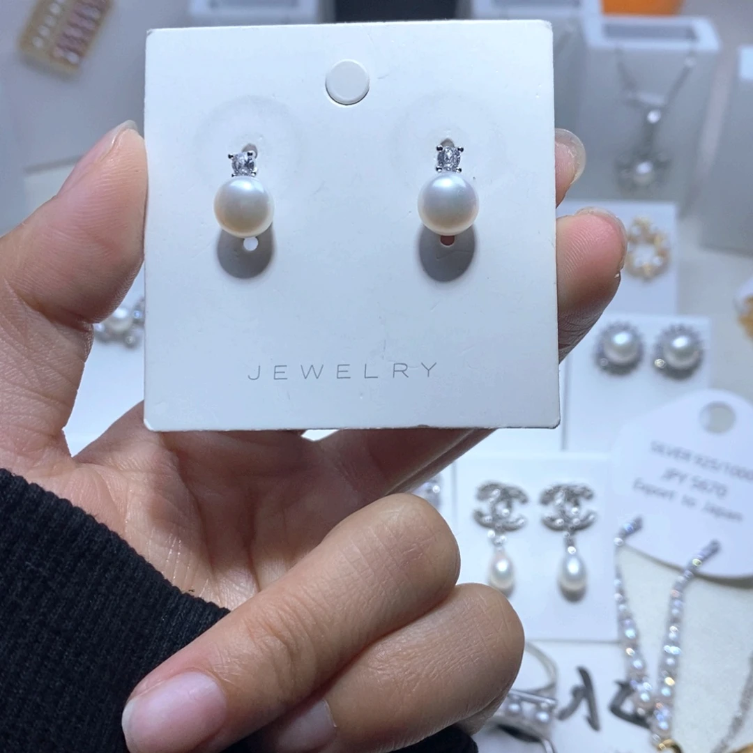 淡水珍珠未镶嵌耳饰