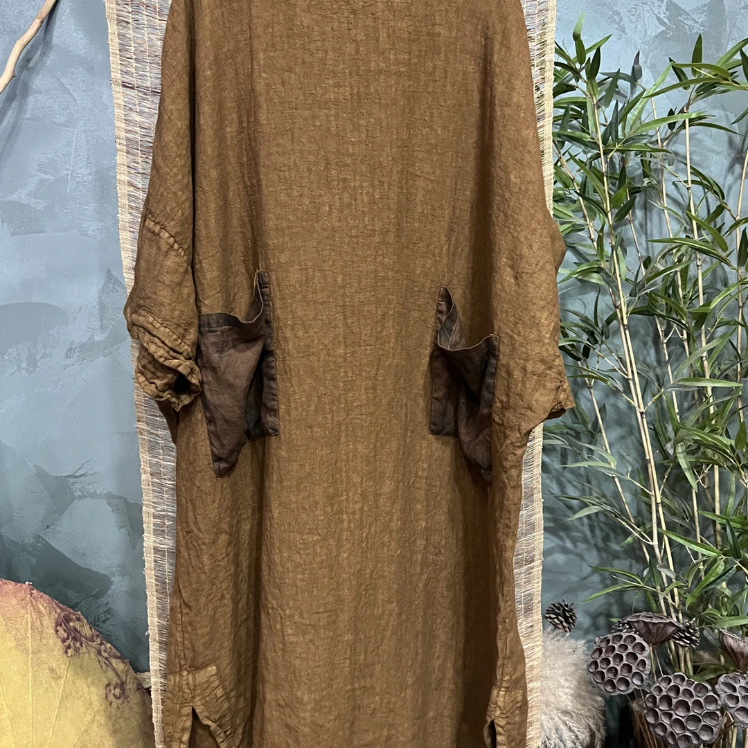 汉麻 复古长袍 长裙