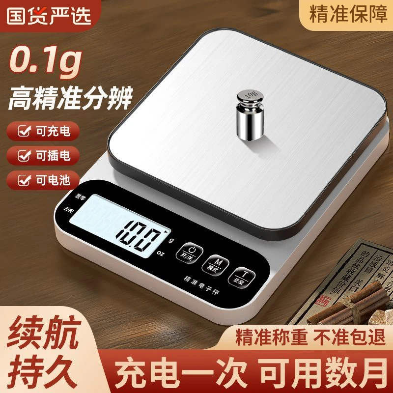 电子秤厨房秤高精度家用烘焙食物秤精准小型克数称食品秤克重称重