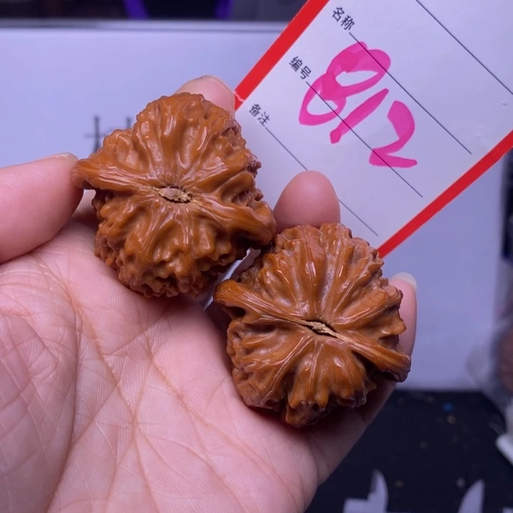 把件文玩核桃812，40白狮子