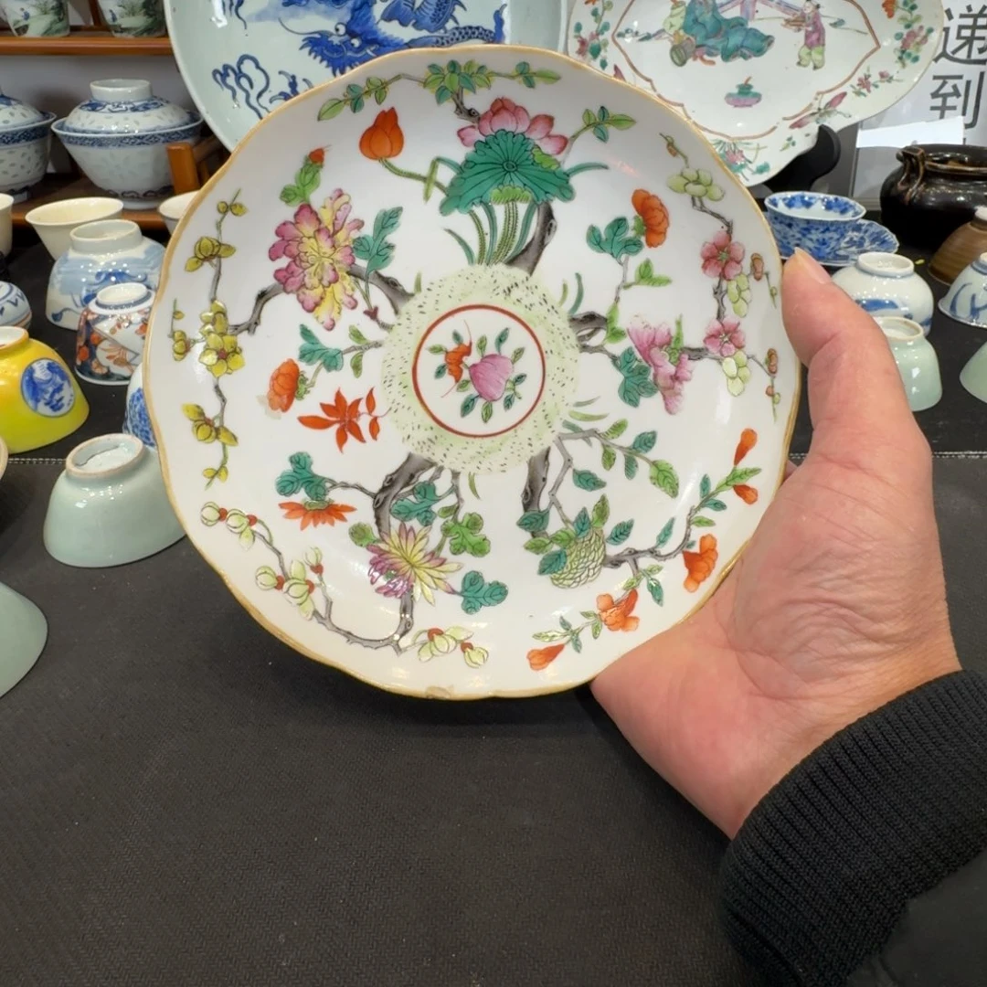 茶壶紫砂?粉彩盘