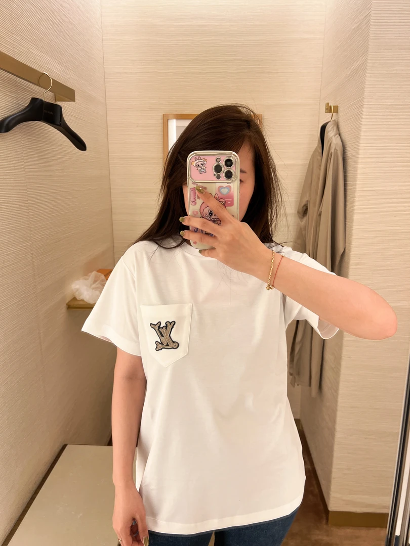 全新未使用 LouisVuitton/路易威登 lv 字母短袖