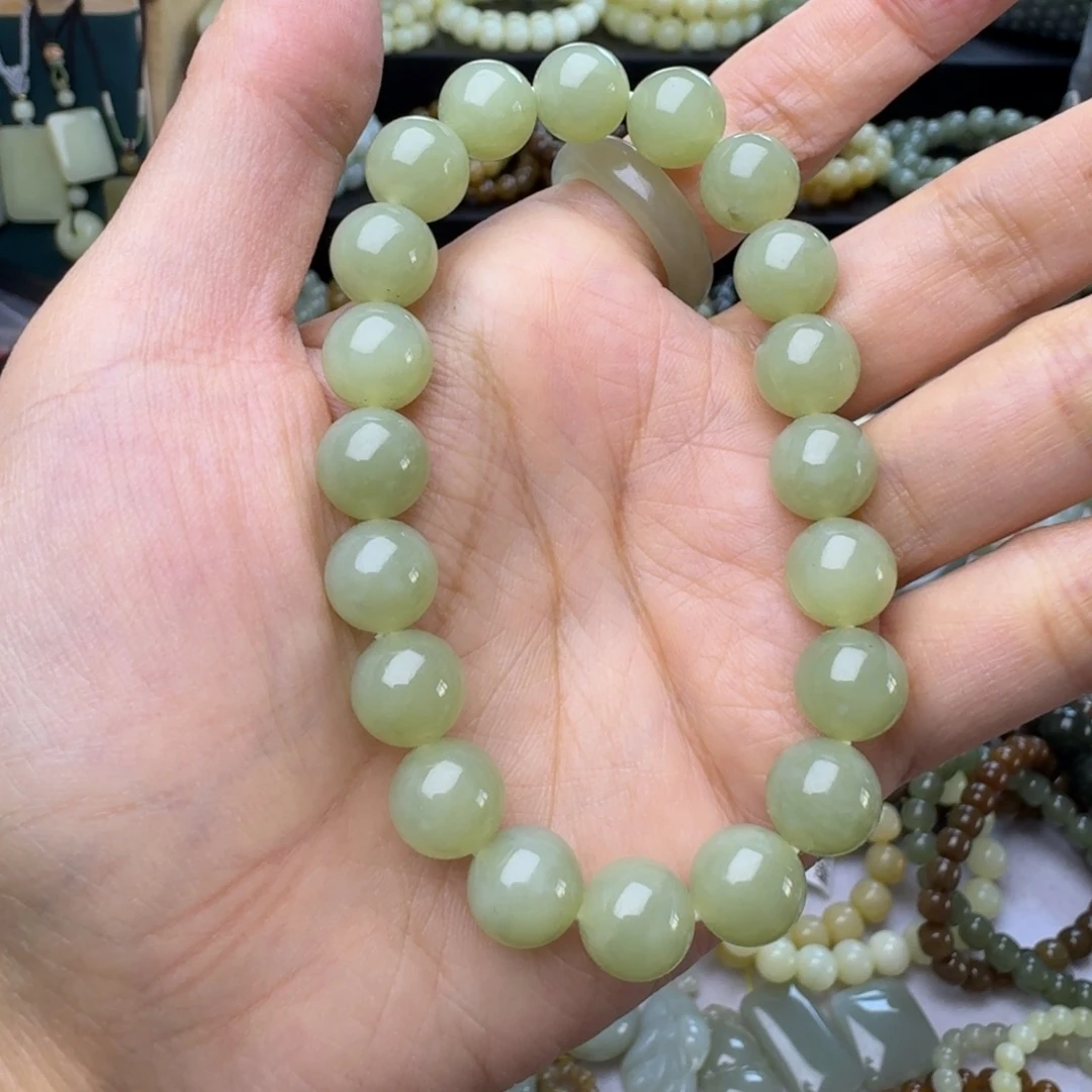 和田玉未镶嵌手链