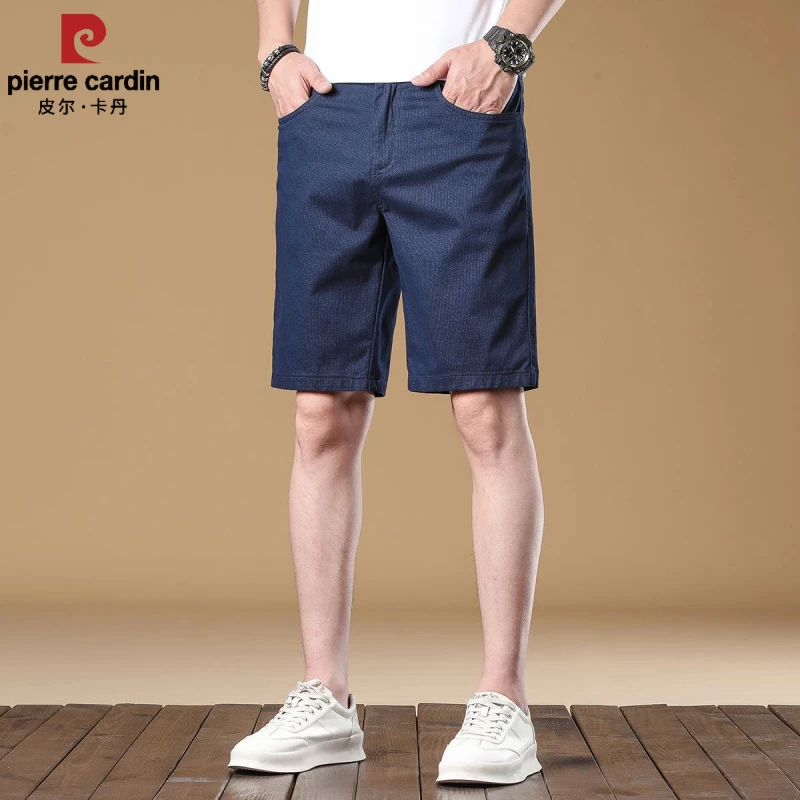 【皮尔卡丹】高级凉感百搭男士五分休闲短裤修身直筒裤男2025夏季薄