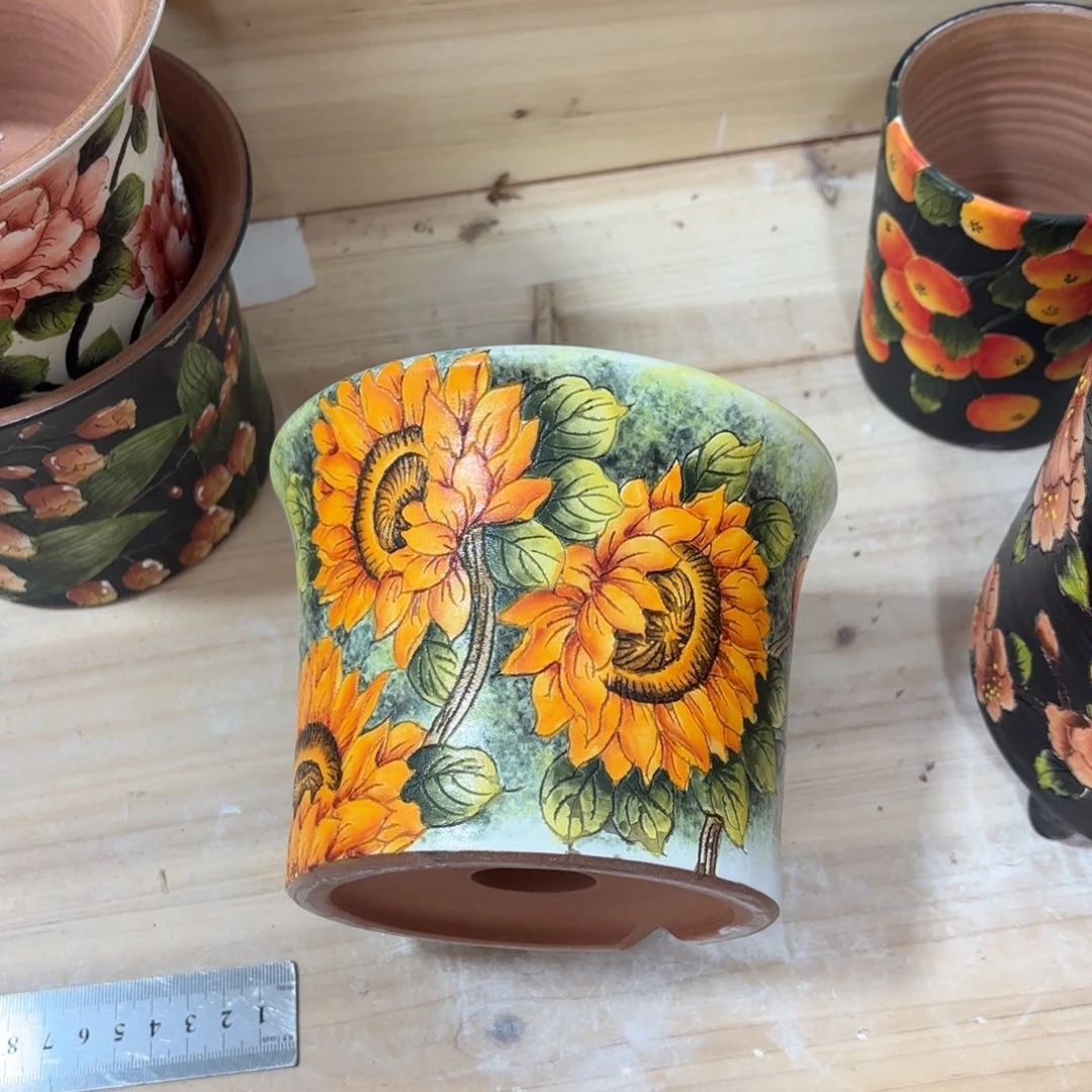 景德镇手绘花盆陶瓷14/12