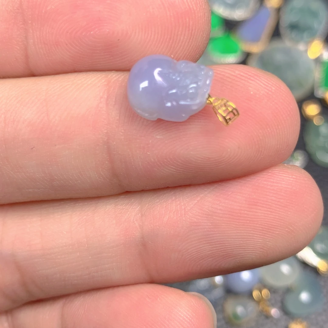 【闪购商品】翡翠颈饰18K金镶嵌翡翠