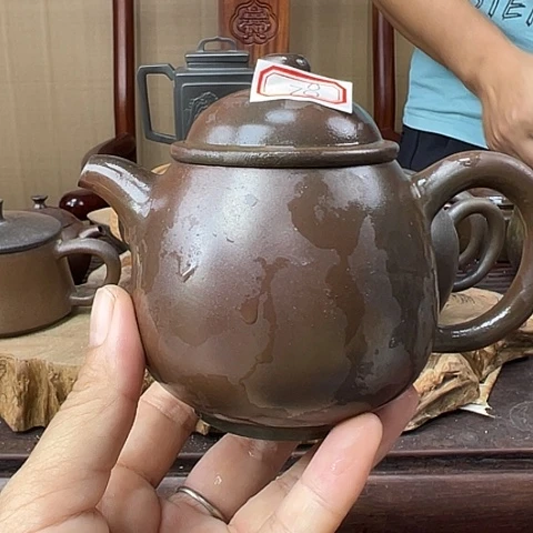 戬谷龙窑柴烧茶壶78