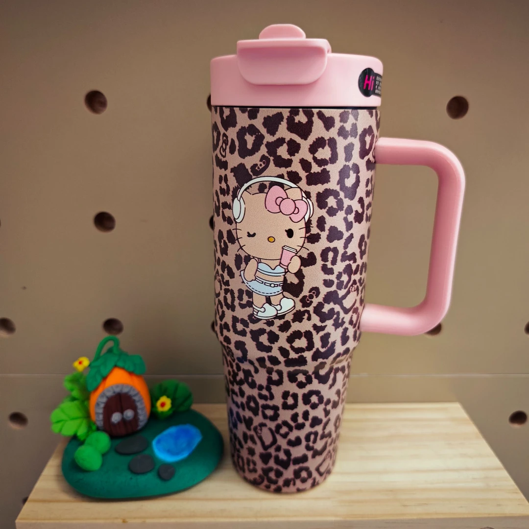 新款大容量保温保冰杯黑皮车载学生办公杯KT冰霸杯