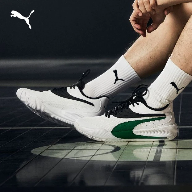 【王岚嵚同款】PUMA彪马男撞色跑道缓震防滑篮球鞋 TRIPLE 376640