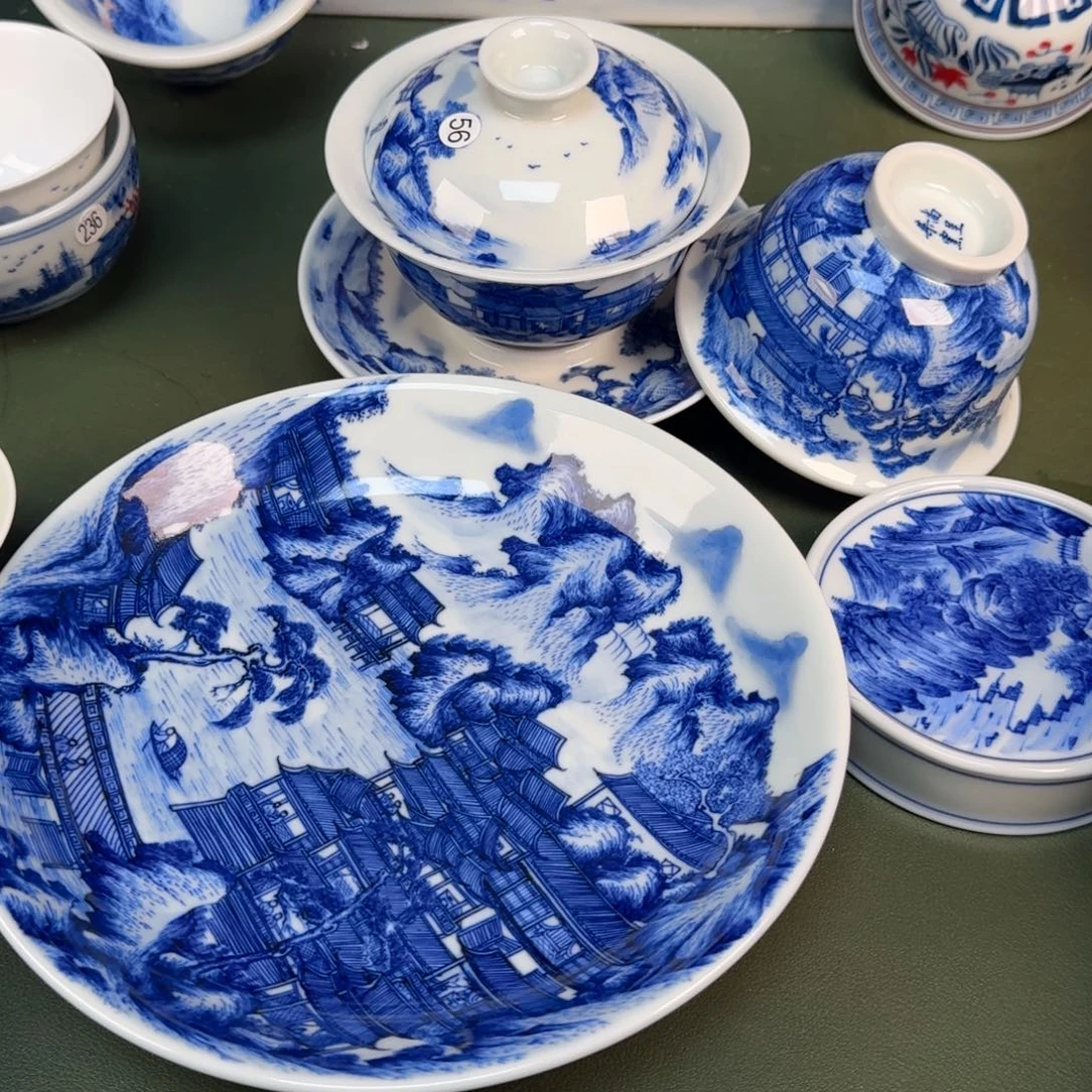 陶景德镇纯手绘茶具圆圆292，293，294，295