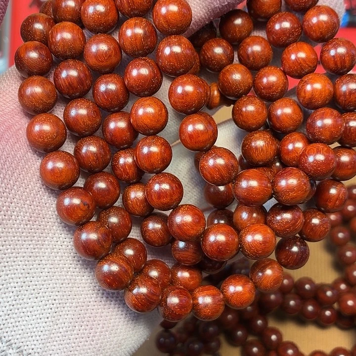 儿***首小叶紫檀手串/手链1.0泥料带麟底