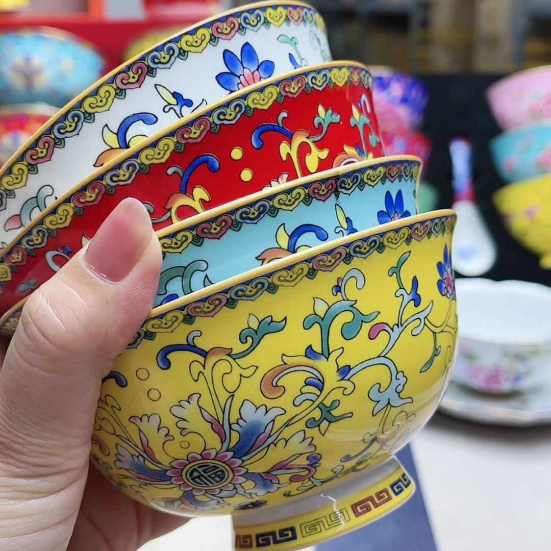【闪购商品】珐琅4.5寸4个………………