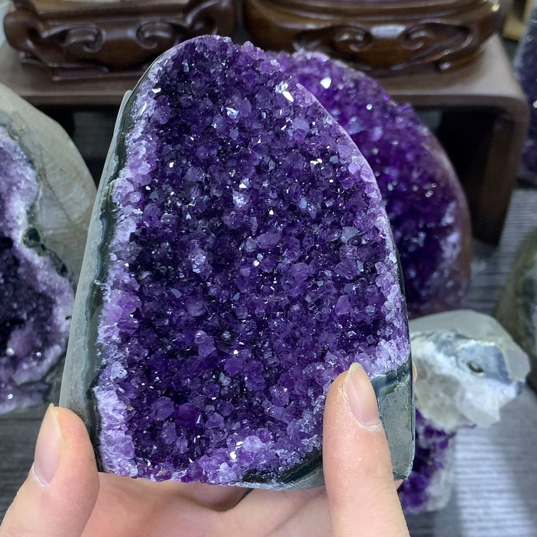 紫晶珠宝半成品未镶嵌909