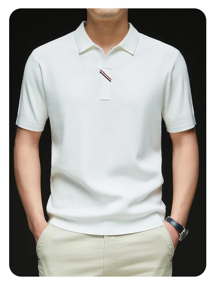 2025男士polo衫短袖针织衫高品质轻奢打底衫亲肤舒适男士t恤短袖