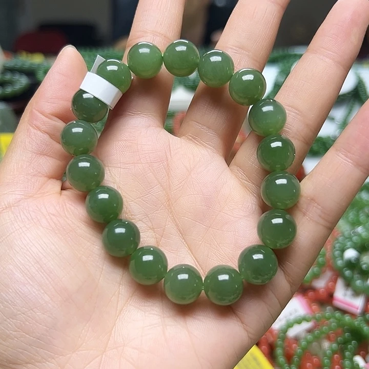 手链未镶嵌和田玉（碧玉）