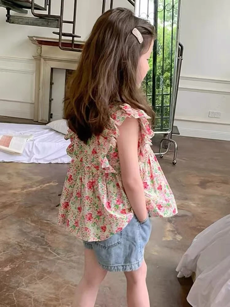 直播链接（1601—1650）夏季女童碎花上衣