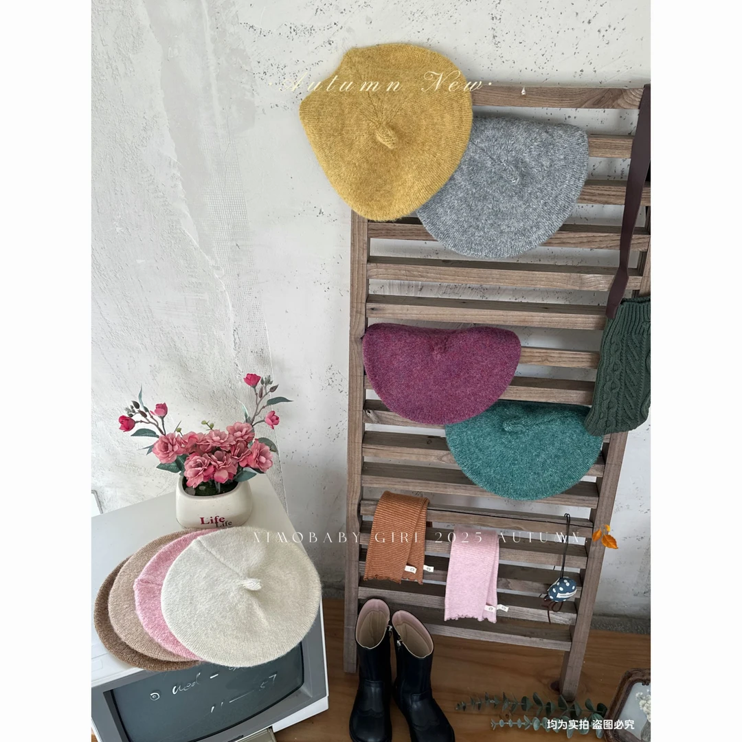 NIMO【甜甜圈】韩版秋款宝宝帽百搭透气舒适甜美时尚贝雷帽