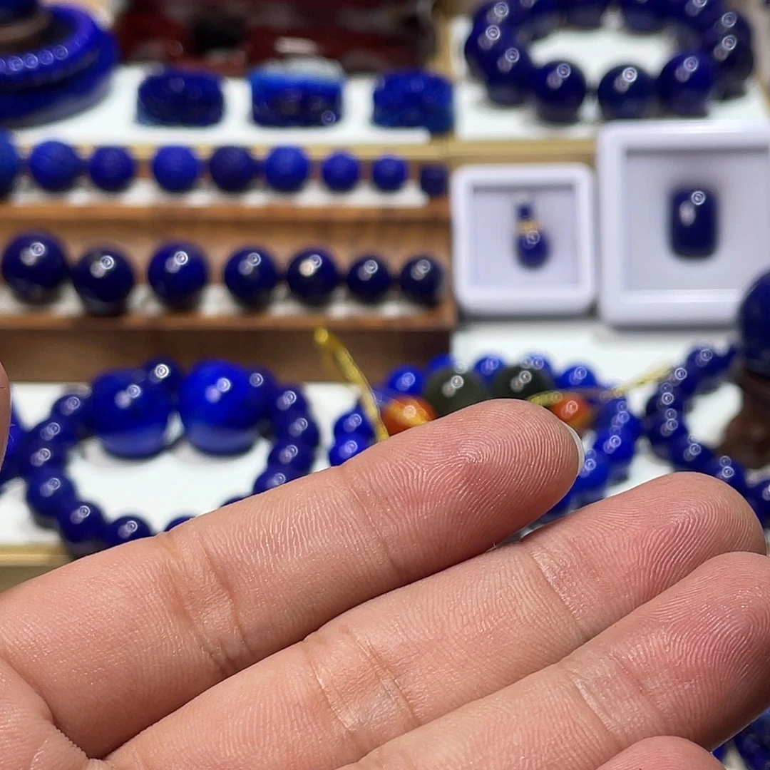 风***唤未镶嵌青金石高品13.8mm单珠
