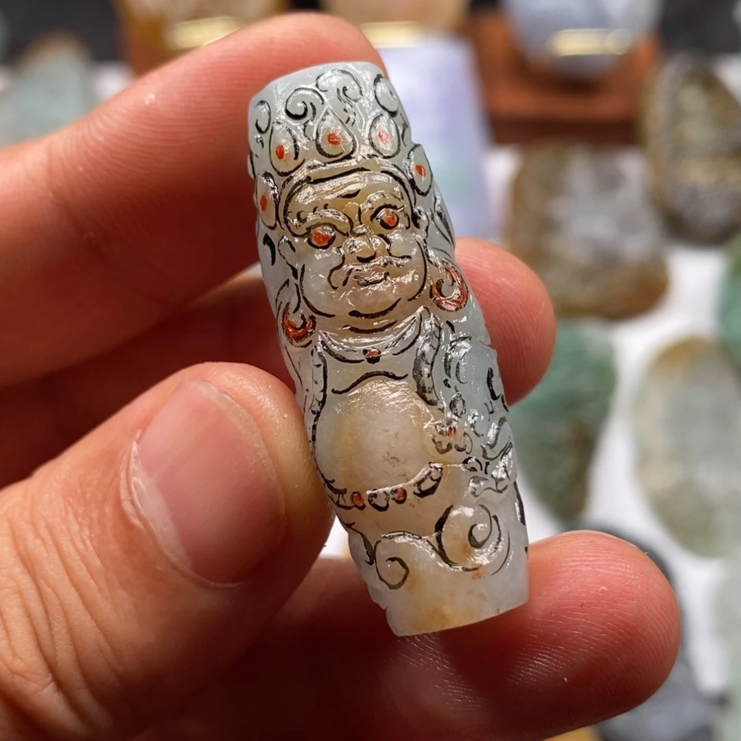 定制翡翠未镶嵌黄财神