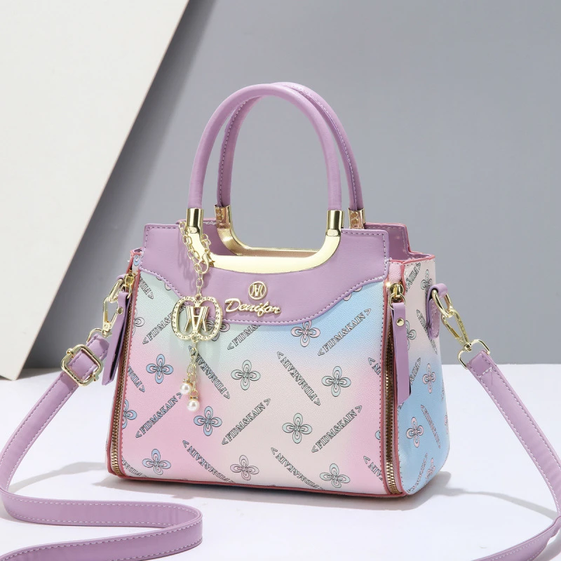 包包女2025新款印花时尚百搭女士包简约大容量单肩斜挎手提包韩版