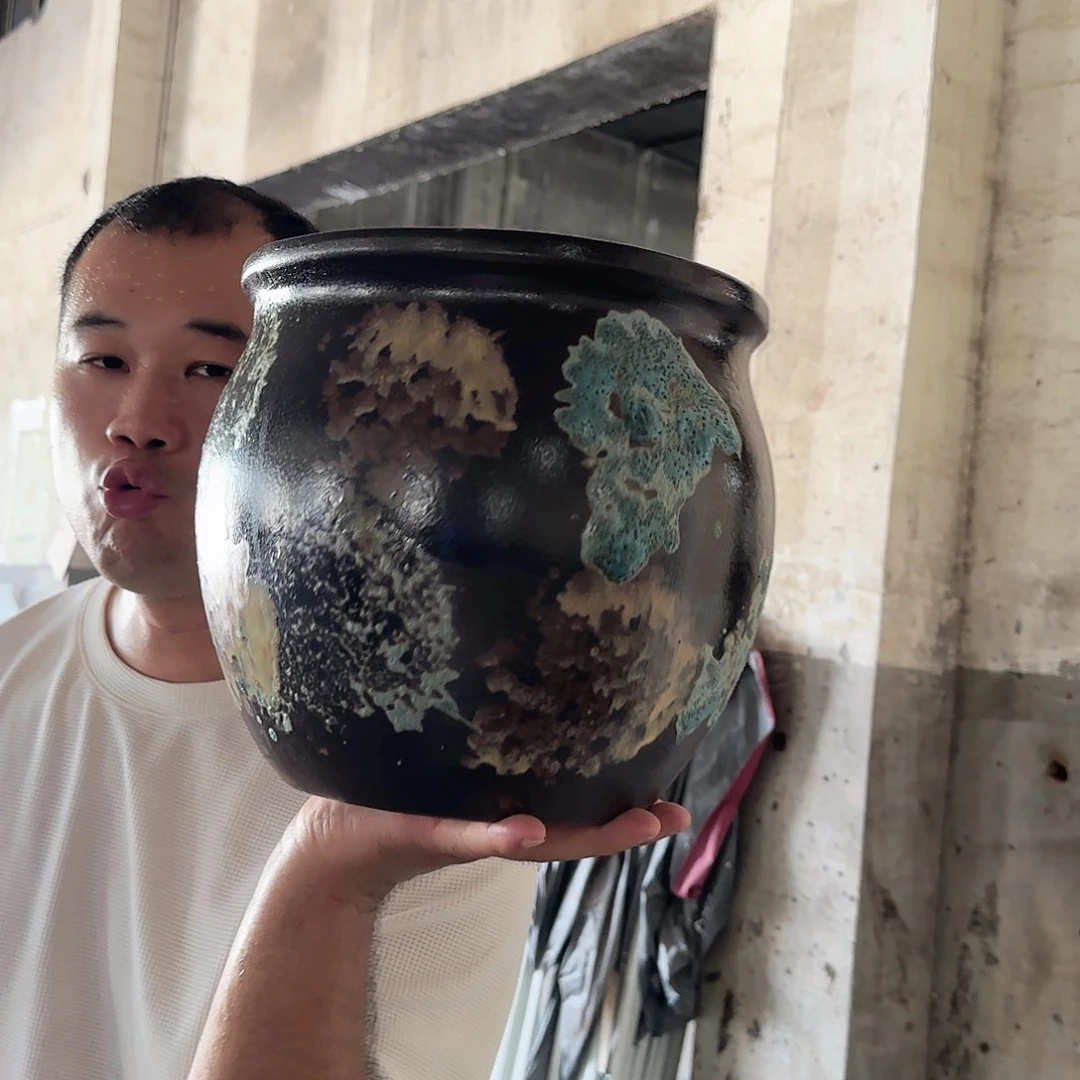 紫砂花盆杨杨花盆0824-927高25口25
