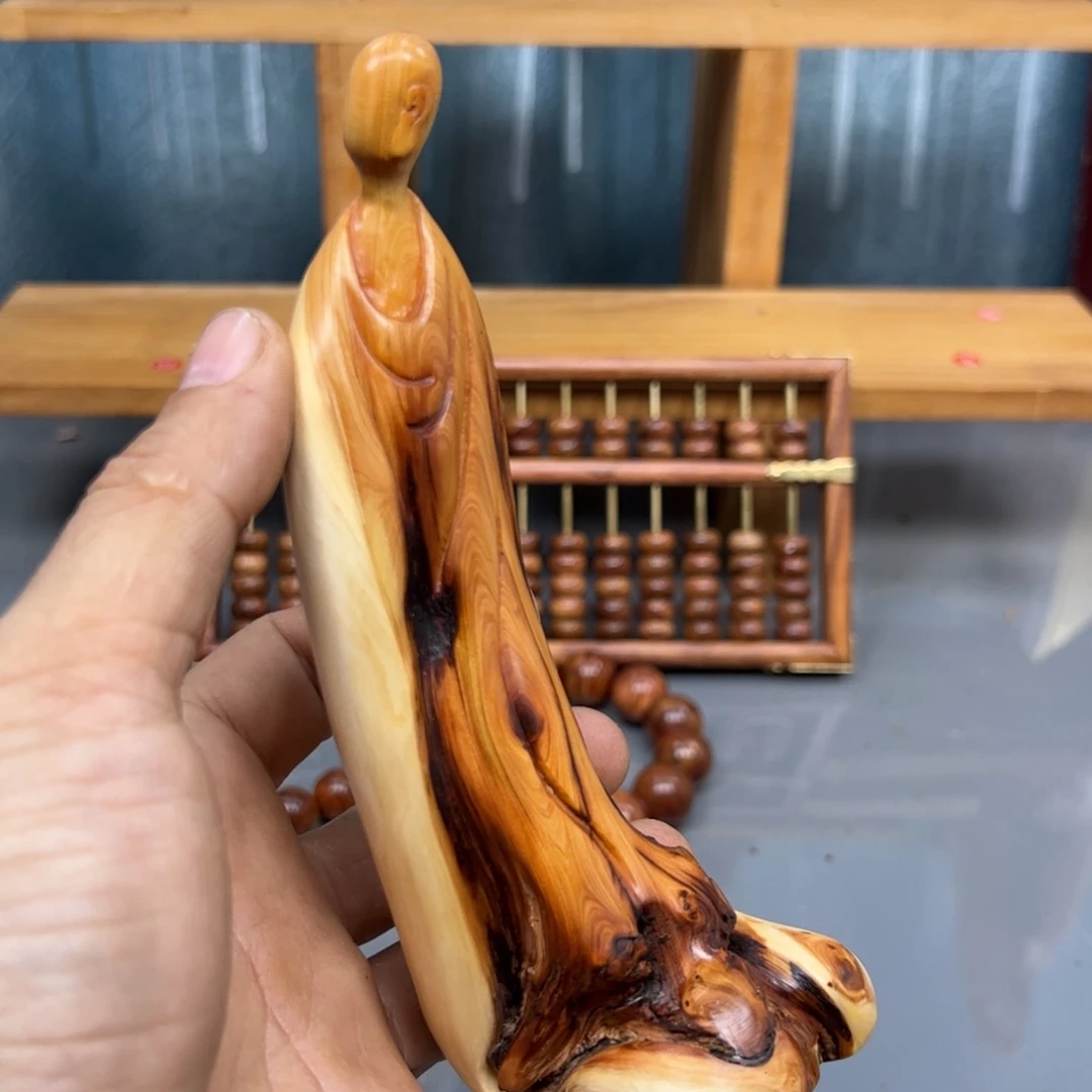 浩***徳木崖柏木摆件手把件