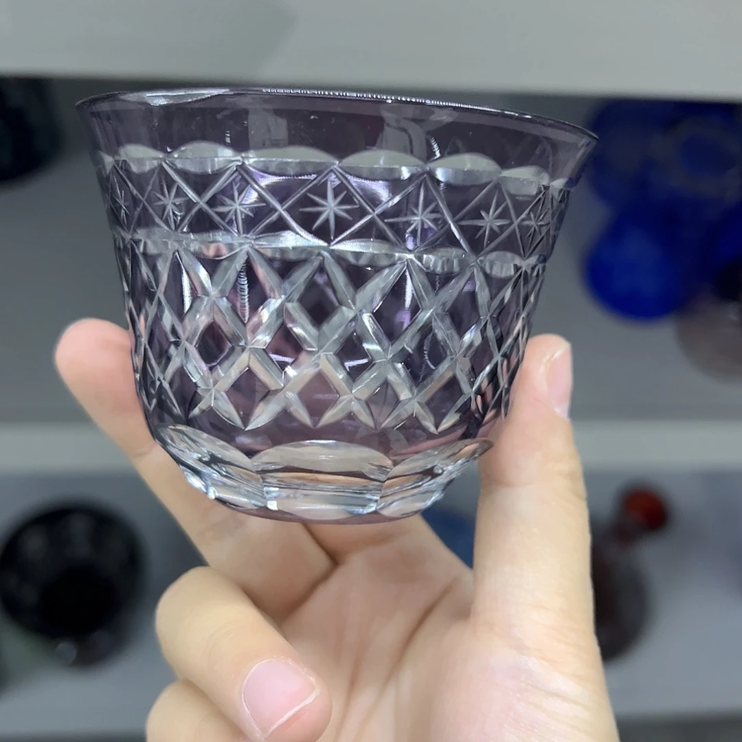 水晶玻璃平底款微瑕一个