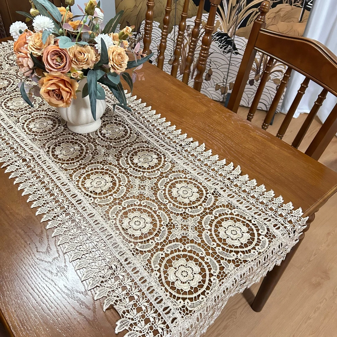 边柜盖布防尘蕾丝垫保护垫