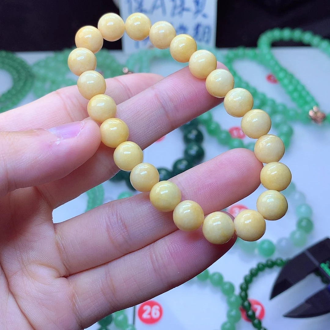 翡翠毛衣链未镶嵌