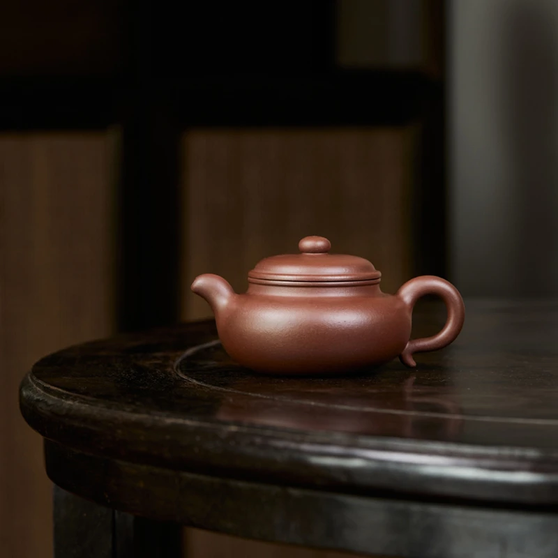 宜脉紫砂 王明暄全手工制作 仿古壶 精选原矿紫泥 约180cc