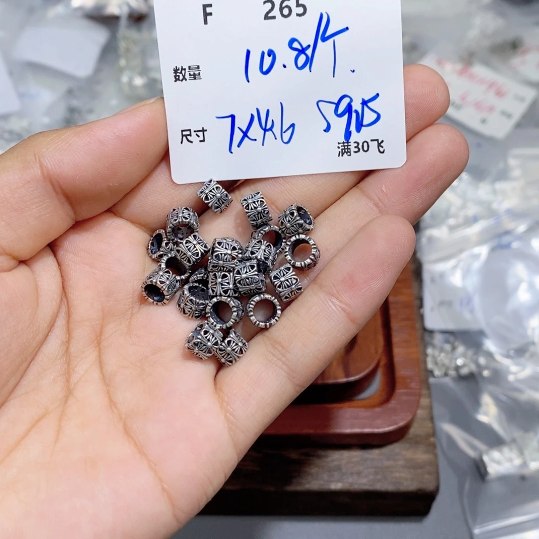 水晶珠宝半成品银S925镶嵌F265